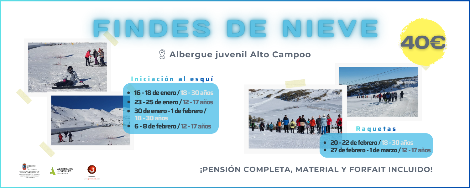 Findes de nieve esqu&iacute; y raquetas